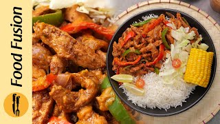 Fajita Chicken Rice Bowl Recipe by Food Fusion