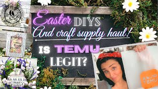 Easter \u0026 Spring DIYs with Temu buys! Huge Haul and unboxing ~my opinion on TEMU