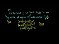 Determine y so that (0, y) is on the circle of radius 4 with center (-3, 1)