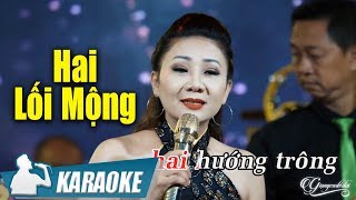 Hai Lối Mộng Karaoke Thúy Hà (Tone Nữ) | Nhạc Vàng Bolero Karaoke