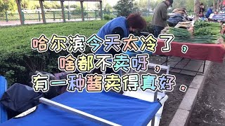 哈尔滨大早市今天太冷了，啥都不卖呀！租号费用出来了吗？