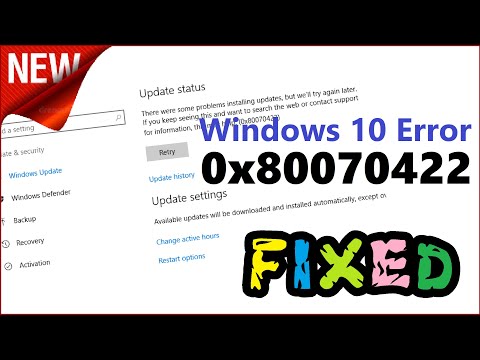 0x80070422 Fix Windows Store OR Update Error in Windows 10/8/7