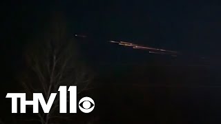 Fireballs light up the sky in Central Arkansas