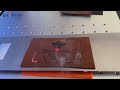 Leather cutting with fiber laser marking machine