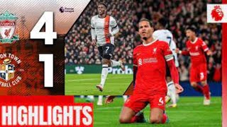 Liverpool 4-1 Luton | Premier League Highlightssport channel#sky sport news
