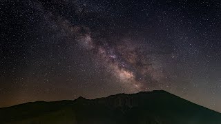 伯耆大山北壁から昇る天の川《鳥取県・大山町》