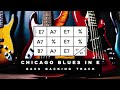 chicago blues in e bass backing track