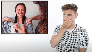 Hairdresser Reacts To Quarantine Haircuts