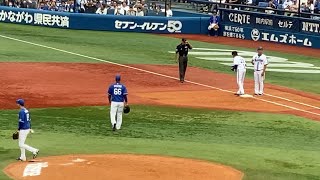 藤田一也 代打で四球 横浜DeNAベイスターズ 2023年9月23日 中日ドラゴンズ 髙橋宏斗 横浜スタジアム 5回裏