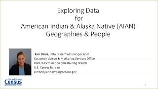 Exploring American Indian and Alaska Native Data on census.gov