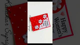 Happy Women's Day Card #shorts #ytshorts #womensday #cards #diy #handmade #apt #gift