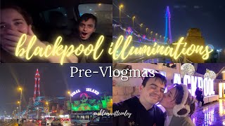 PRE- VLOGMAS - COME WITH ME to Blackpool Illuminations - cosy date vlog