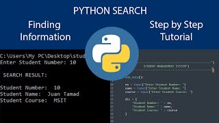 Python Search - Finding Information using JSON