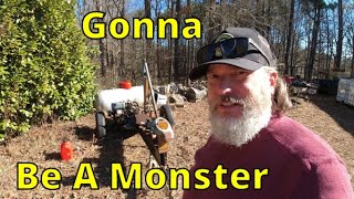 Monster Homemade Log Splitter Part 1