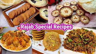 Rajab Special Niyaz Recipes | Rajab Niyaz | Kheer, Poori, Meethi Tikiya, Biryani, Roat Biscuit