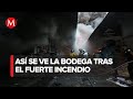 Tres bomberos intoxicados por incendio en bodega de Tepito, CdMx