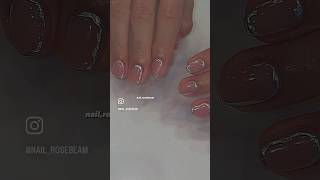 울퉁불퉁한 표면 없이 자연스러운 오버레이 보세요 #네일아트 #nailart #nails #여름네일