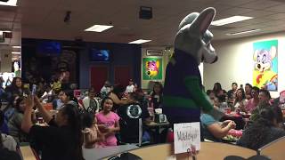 Chuck E and Friends doing the Chuck E Dance
