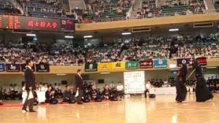 2010・H22【決勝】明治大学×國士舘大学【大将】三雲×石田【第56回関東学生剣道選手権大会】