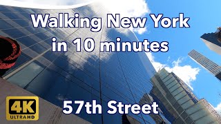 【4K】Walking New York #112 | 57th Street | From 6th Ave to Lexington Ave | Midtown Manhattan