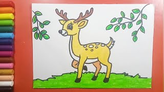 Easy and simple Deer Drawing