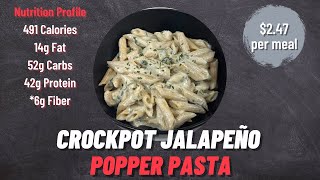 Crockpot Jalapeño Popper Pasta