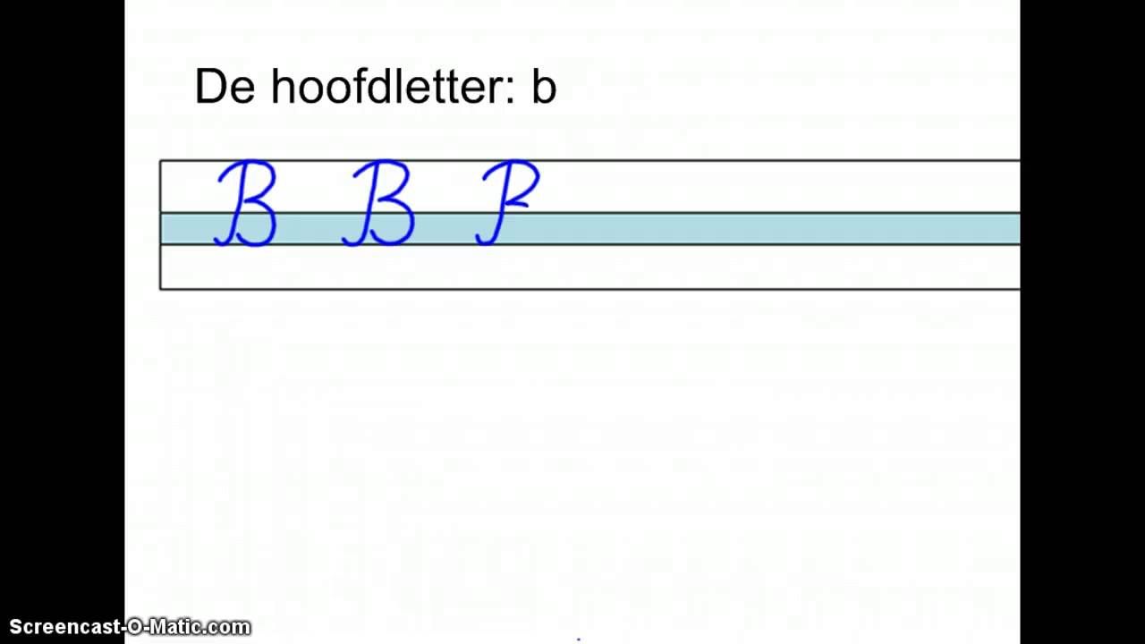 De Hoofdletter B - YouTube