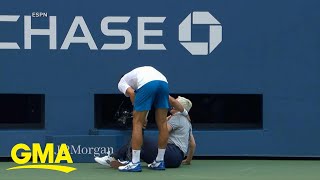 Tennis star Novak Djokovic abruptly disqualified from US Open l GMA