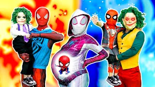 TEAM SPIDER-MAN vs BAD GUY TEAM ||  Where Is KID SPIDER MAN ??? ( LIVE ACTION STORY )