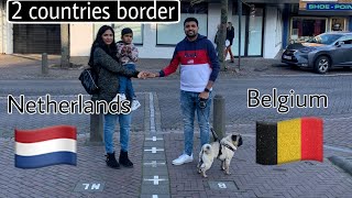 ಎರಡು ದೇಶಗಳ ಗಡಿರೇಖೆ ಹೇಗಿದೆ ನೋಡಿ | ಹ್ಯಾಪಿ first road trip | Netherlands-Belgium Border | Kannada vlogs