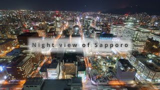 Sapporo Nightscape - Winter - 4K Time Lapse