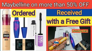 Affordable makeup in Pakistan/Maybelline Mascara / Maybelline fit me foundation / Unboxing #shorts