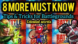 8 MORE! CELESTIAL SECRETS TO HELP YOU IN BATTLEGROUNDS! MARVEL CONTEST OF CHAMPIONS!