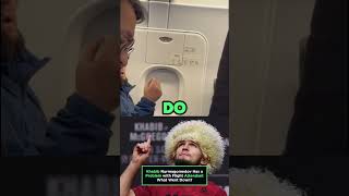 Khabib Nurmagomedov Has a Problem with Flight Attendant🤯 #khabibnurmagomedov #ufc311 #lasvegas #ufc