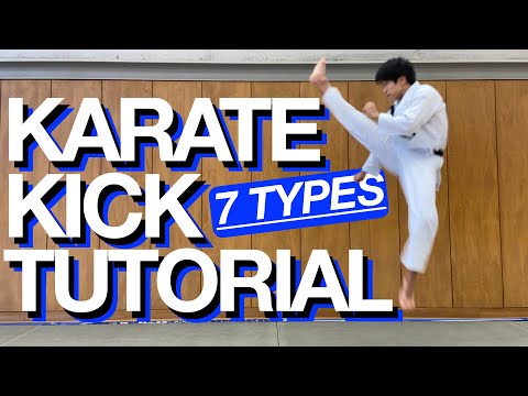 What are the types of Karate kicks?