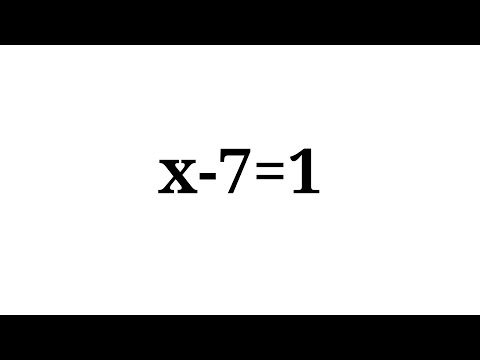 How do you solve x 1 x 7?