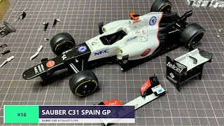 #16 SAUBER C31 SPAIN GP F1 1/20(なべさんの難しく考えないプラモデル制作記）ザウバーC31スペインＧＰ小林可夢偉