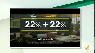 Pubblicita Poltronesofà   sconto 22%+22%   forlì   Giugno 2018