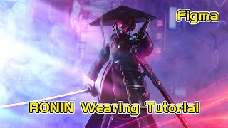 【Wearing tutorial】Cyberpunk ronin suit! Custom cape set for GSC figma RONIN!