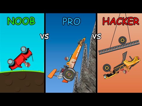 Hill Climb Racing – NOOB vs PRO vs HACKER