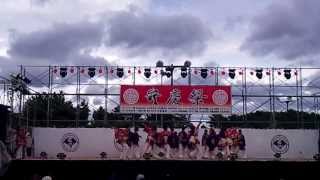 梅干ラグビーフラワーダンサーズ ＠弁慶よさこい2013 予選演舞