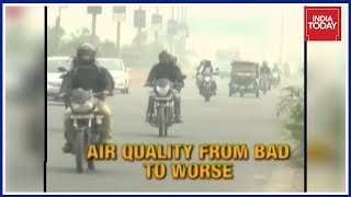 Air Quality Level Worsens In Delhi