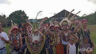 Acara festival Budaya Dayak Di#Desa Lung Melah Meriakan Tahun Baru#, 2024/2025, Kalimantan timur.