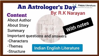 An Astrologer's Day|| Summary with Questions and Answers (MEG 7)