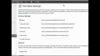 WordPress Permalink Settings - WordPress 4
