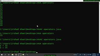 Java programming in pashto language unary with Assignment and Logical operators #5