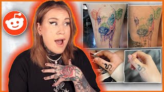 Tattoo Enthusiast Reacts To: Fresh VS Healed Tattoos 2