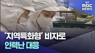 '지역특화형' 비자로 인력난 대응 | 대구MBC뉴스