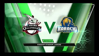 Lahore Qalanders vs karachi kings full match highlights | Match 23 PSLV 2020