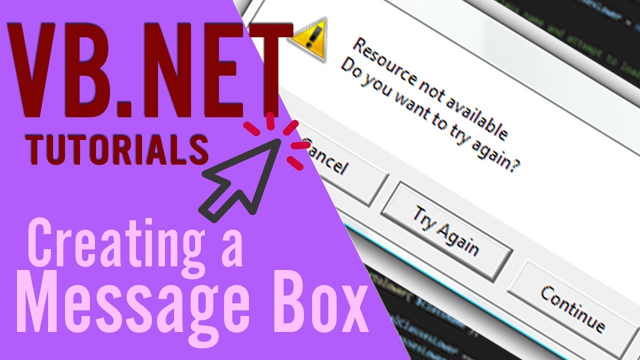 VB.NET TUTORIALS: Message Box - YouTube